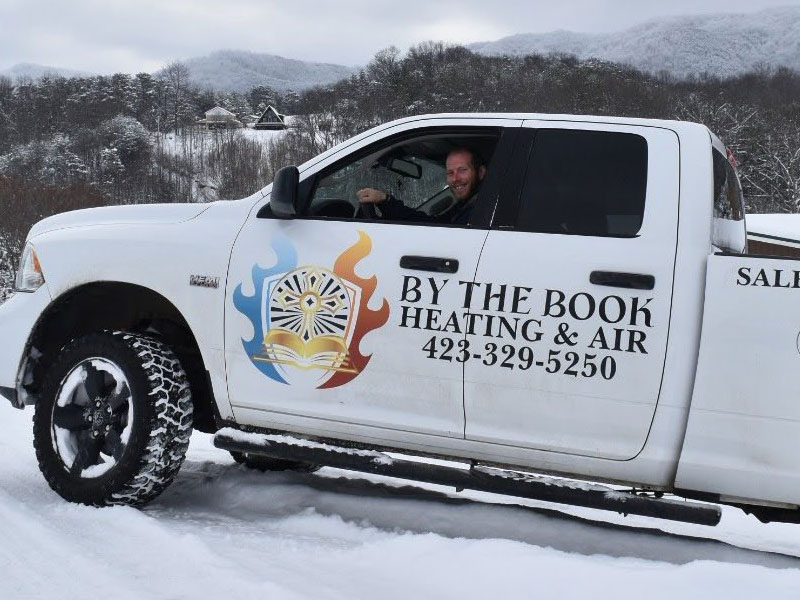 Man Driving Truck On Snow Man Driving Truck On Snow